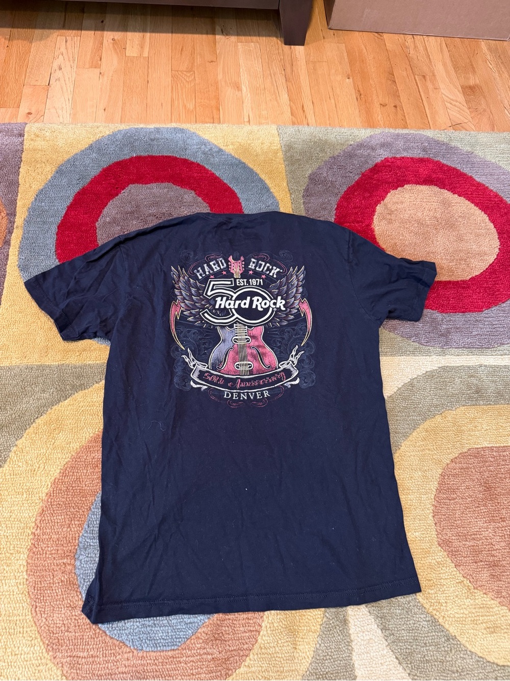 Hard Rock Cafe Denver Colorado 50th Anniversary Tee Shirt Men’s Size Large